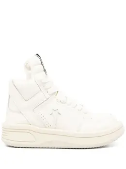 Rick Owens DRKSHDW: Белые кроссовки 