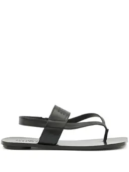 MM6 Maison Margiela: Чёрные сандалии 