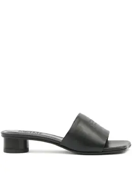 MM6 Maison Margiela: Чёрные сандалии 