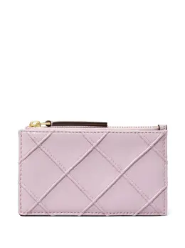 Tory Burch: Светлый картхолдер  Fleming