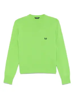 Balenciaga: Зелёный свитер 