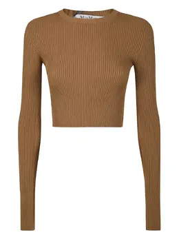 Max Mara: Топ с длинным рукавом 