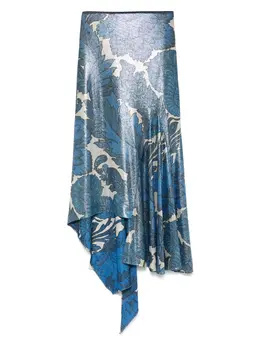 ETRO: Юбка с растительным принтом 