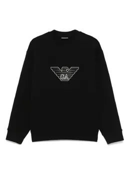 Emporio Armani: Чёрный свитшот 