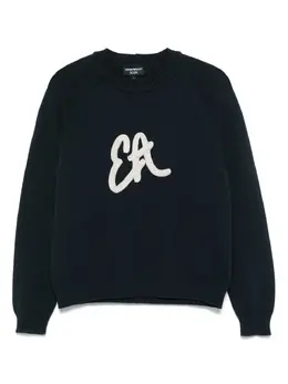 Emporio Armani: Синий свитер 