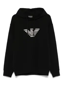 Emporio Armani: Чёрная толстовка 