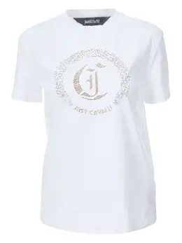 Just Cavalli: Белая футболка 