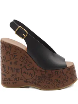 Chloé: Чёрные сандалии 