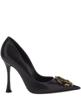 Roberto Cavalli: Чёрные туфли  Mirror Snake