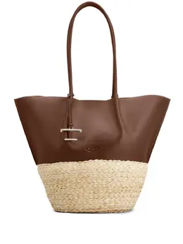 Tod's: Коричневая сумка-шоппер 