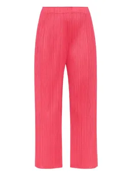 Pleats Please Issey Miyake: Розовые брюки 
