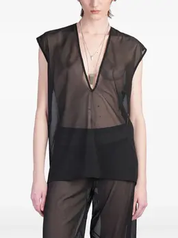 Rick Owens Lilies: Чёрный топ 