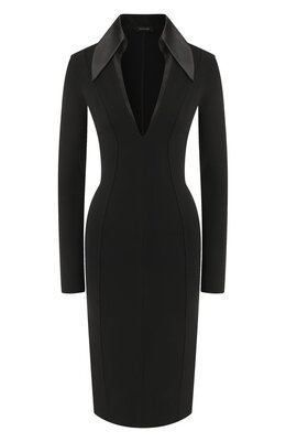 Mugler: Трикотажное платье 