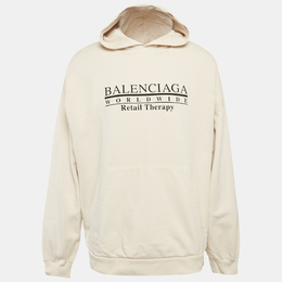 Balenciaga: Бежевая толстовка  Retail Therapy