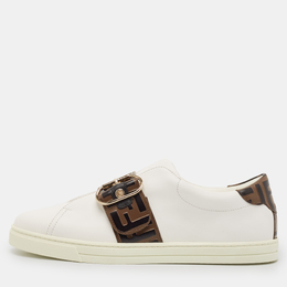 Fendi: Белые кроссовки  FF