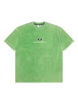 AAPE BY *A BATHING APE®: Зелёная футболка 