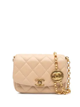 CHANEL Pre-Owned: Коричневая сумка через плечо 
