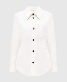 Bottega Veneta: Бежеві блузки 