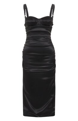 Dolce & Gabbana: Атласное платье 