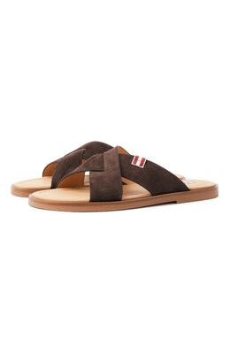 Bally: Коричневые шлёпанцы 
