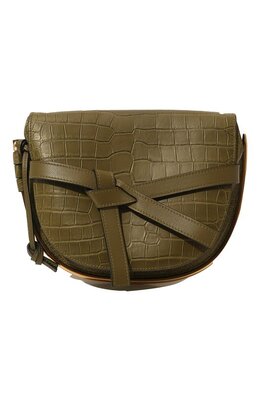 Loewe: Сумка  Gate цвета хаки