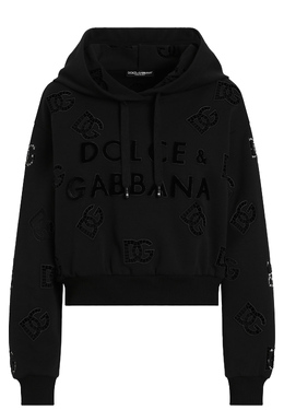 DOLCE&GABBANA: Чёрная толстовка 