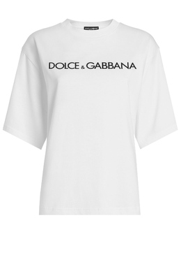 DOLCE&GABBANA: Белая футболка 