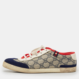 Gucci: Бежевые кроссовки  GG Supreme