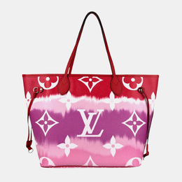 Louis Vuitton: Многоцветная сумка-шоппер  Neverfull MM