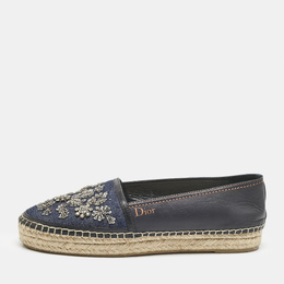 Dior: Синие мокасины 