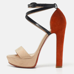 Christian Louboutin: Коричневые сандалии 