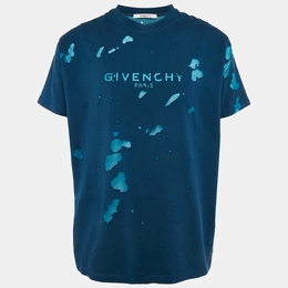 Givenchy: Голубая футболка 