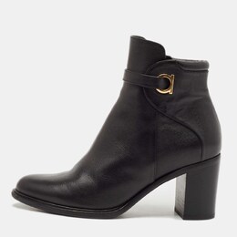 Salvatore Ferragamo: Чёрные ботинки 