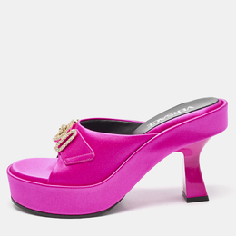 Versace: Розовые сандалии  Medusa Biggie