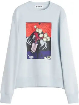 Lanvin: Свитшот с принтом 