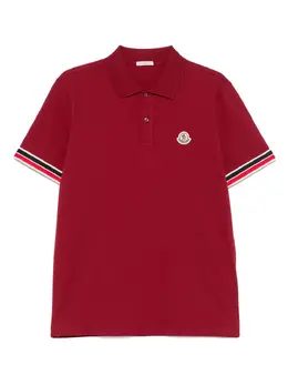 Moncler: Красное поло 