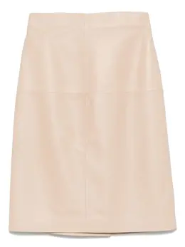 Kiton: Кожаная юбка 