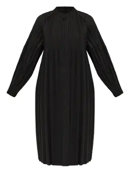 Pleats Please Issey Miyake: Чёрное пальто 