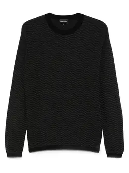 Emporio Armani: Чёрный свитер 