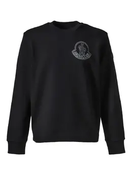 Moncler: Чёрный свитшот 