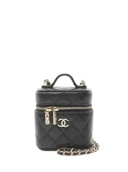 CHANEL Pre-Owned: Чёрная сумка-шоппер 