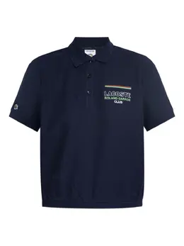 Lacoste: Синее поло 