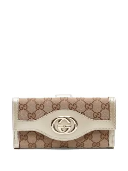 Gucci Pre-Owned: Бежевый кошелёк 