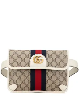 Gucci Pre-Owned: Коричневая поясная сумка 