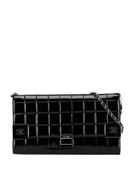 CHANEL Pre-Owned: Чёрный клатч 