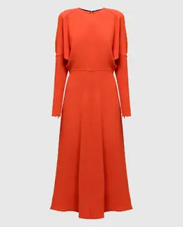 Victoria Beckham: Оранжевое платье 
