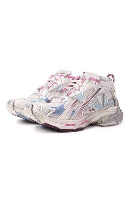 Balenciaga: Белые кроссовки  Runner