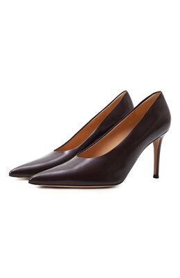 Gianvito Rossi: Бордовые туфли 