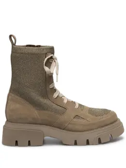 Brunello Cucinelli: Коричневые ботинки 
