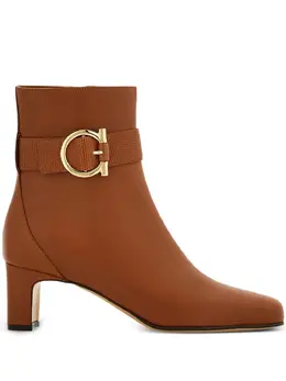 Ferragamo: Коричневые ботинки  Gancini